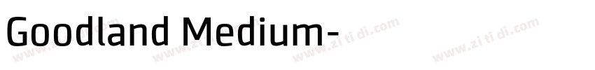 Goodland Medium字体转换